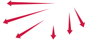 LTL, truckload service area arrows